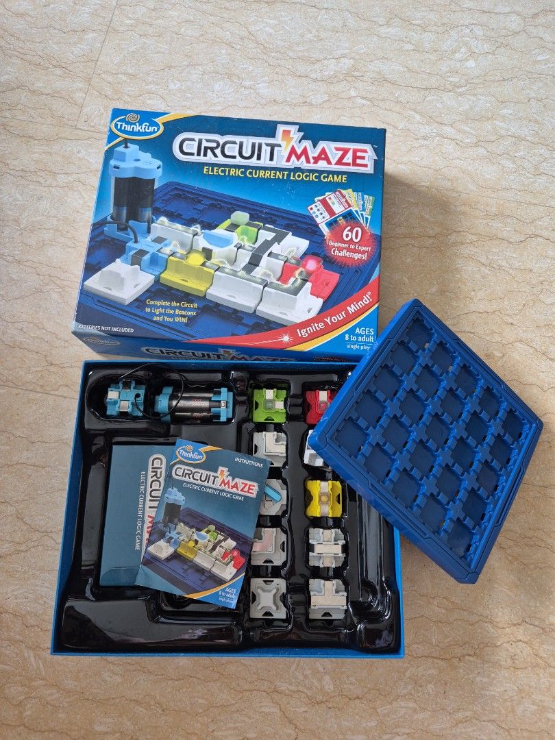 ThinkFun Circuit Maze Electric Current Logic Game, Hobbies & Toys, Toys ...