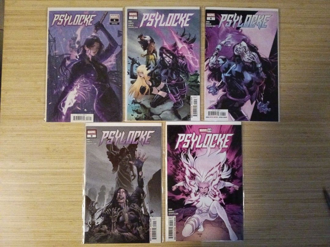 2025 Psylocke Complete Vol.2 Set (#6-10) (Category: Comics & Manga) located in Taguig. Submitted by bry_chua (Listing ID 1415170865, Image 1). Description: - Includes #6 Fan Yang Variant - #7-10 Cover As - Selling as set only - Bagged and Boarded Location: Taguig MOP: G-Cash, Maya, or Bank Transfer MOD: Lalamove, Grab, LBC/J&T (Outside Metro Manila) Buyer will shoulder delivery fee.