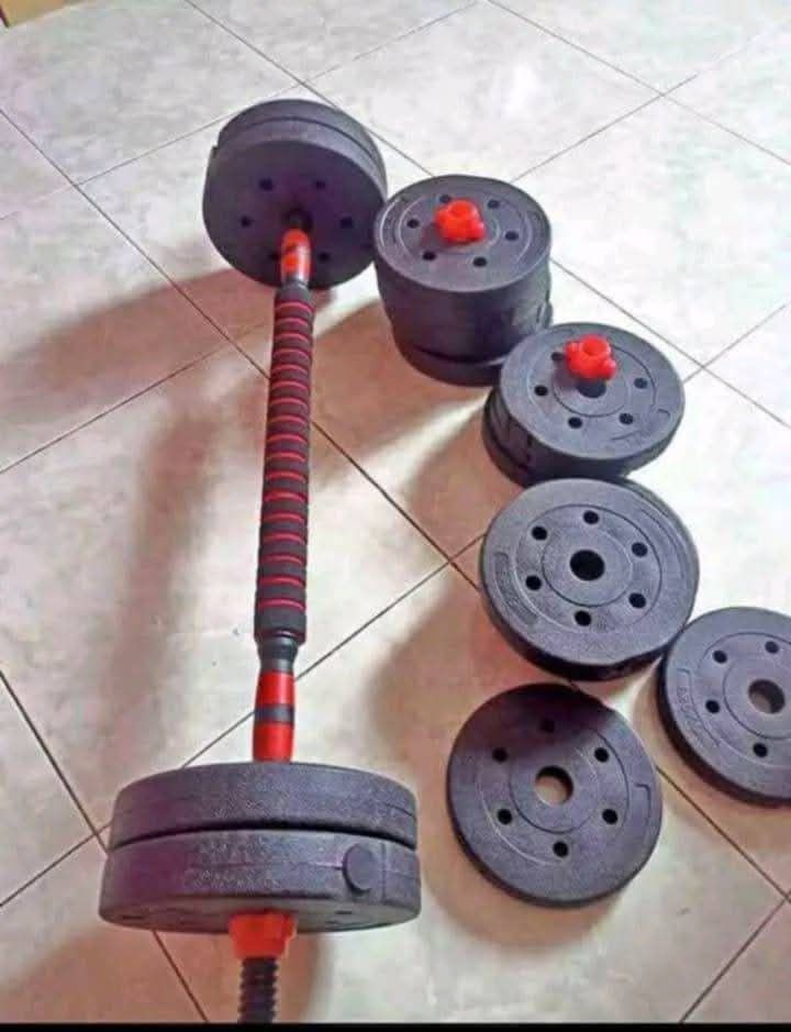 30kg dumbbell / barbell (Category: Weights & Dumbbells) located in Manila. Submitted by jashopp (Listing ID 1415121681, Image 3). Description: Indoor fitness equipment 30kg dumbbell barbell set 2in1 adjustable set. 👉 WITH FREE GLOVES 🧤 🧤 📍DIRECT BODEGA KAYA LESS PRICE 📍DISCOUNTED FOR BULK ORDER'S 💸Mop: COD, GCASH 🛵SAME DAY DELIVER + SF sa malayo 📨PM FOR ORDER.
