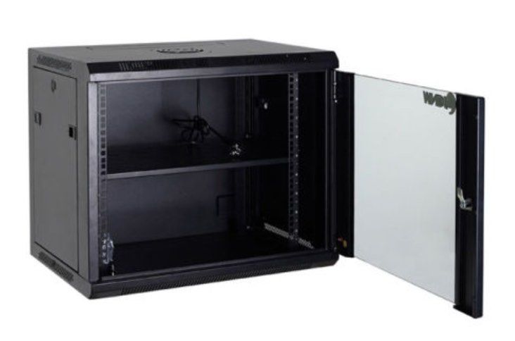9U Wall-Mount Network Rack / Server Cabinet [BRAND NEW & UNASSEMBLED] (Category: Networking) located in Las Pinas. Submitted by whatswithkristoff (Listing ID 1415227988, Image 3). Description: 9U Wall-Mount Network Rack / Server Cabinet [BRAND NEW & UNASSEMBLED] Description: This is a professional-grade 9U Network Server Cabinet. This is the perfect compact solution for organizing a home office, networking gear, or security system DVR/NVR. Specif