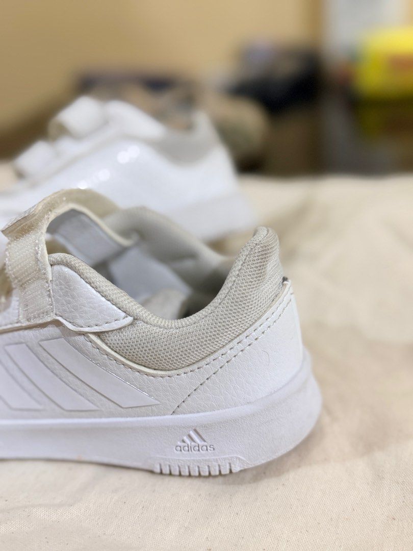 Adidas Toddler Shoes (Category: Babies & Kids Fashion) located in Manila. Submitted by steffunknee (Listing ID 1415106370, Image 2). Description: - Adidas toddler shoes - Size: 9K - Features two velcro straps - Adidas logo on side and heel - Made in Vietnam.