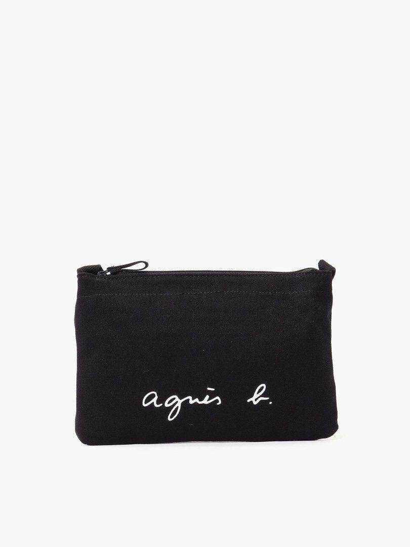 Agnes b. LOGO SHOULDER / CROSSBODY BAG (Category: Cross-body Bags) located in Manila. Submitted by stylebeaux (Listing ID 1415049706, Image 2). Description: - 100% Cotton - Size: 260 × 175 × 020 mm - Small and compact in size, the cotton canvas sacoche will go with you everywhere! - agnès b logo screen print on the front - Zipped interior pocket - Relatively short shoulder strap *Shades may vary slightly due to fabric properties. *Black plant fra