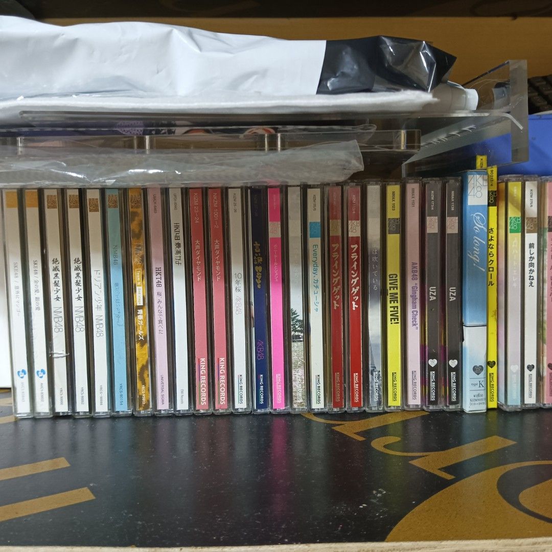 AKB48/SKE48/NMB48/HKT48 CD+DVD Assorted (Category: CDs & DVDs) located in Jalajala. Submitted by kojimatsui (Listing ID 1415155406, Image 1). Description: Price starts at ₱150. Some are priced at ₱250, depending on its version. Also have some BNK48 and CGM48 singles and albums for sale. Message me if interested. !! some jewel cases have scratches/cracks !! do not buy if sensitive please. these are second-hand items, but they're still in mint cond