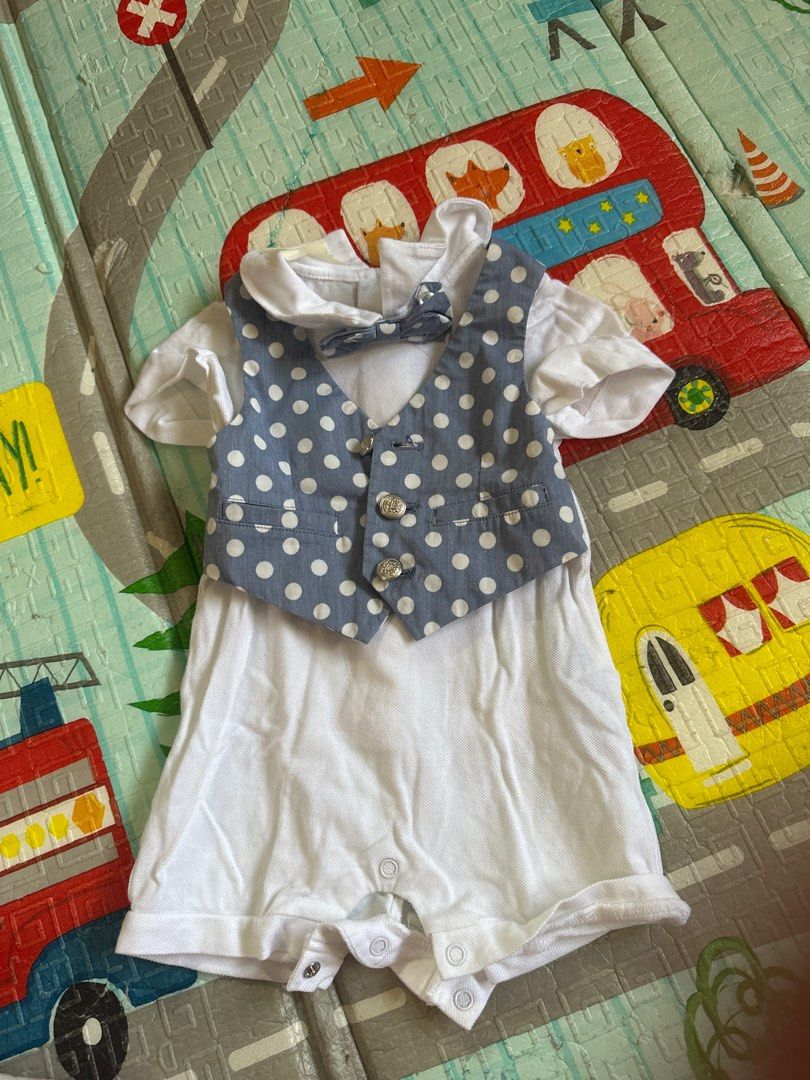 Baby Boy Romper with Vest (Category: Babies & Kids Fashion) located in Baguio. Submitted by ailaysabel (Listing ID 1415128707, Image 1). Description: .