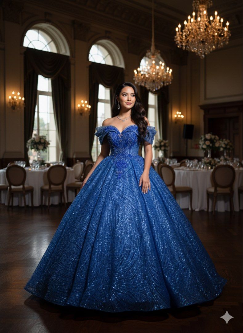 Blue Debut or Prom Gown (Category: Evening dresses & gowns) located in Makati City. Submitted by iconikarl (Listing ID 1415103581, Image 1). Description: For rent 3,800 (3 days rent with DP) For sale 4,800 S to M .