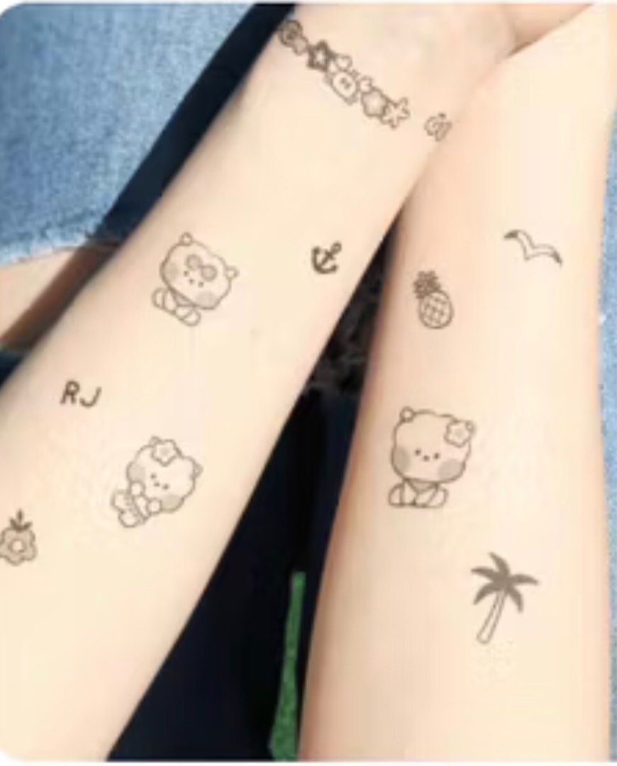 BT21 tattoo sticker set (Category: Art & Prints) located in Pasig City. Submitted by cloebulakenya (Listing ID 1415067227, Image 2). Description: Gcash LBC, Lalamove +SF.