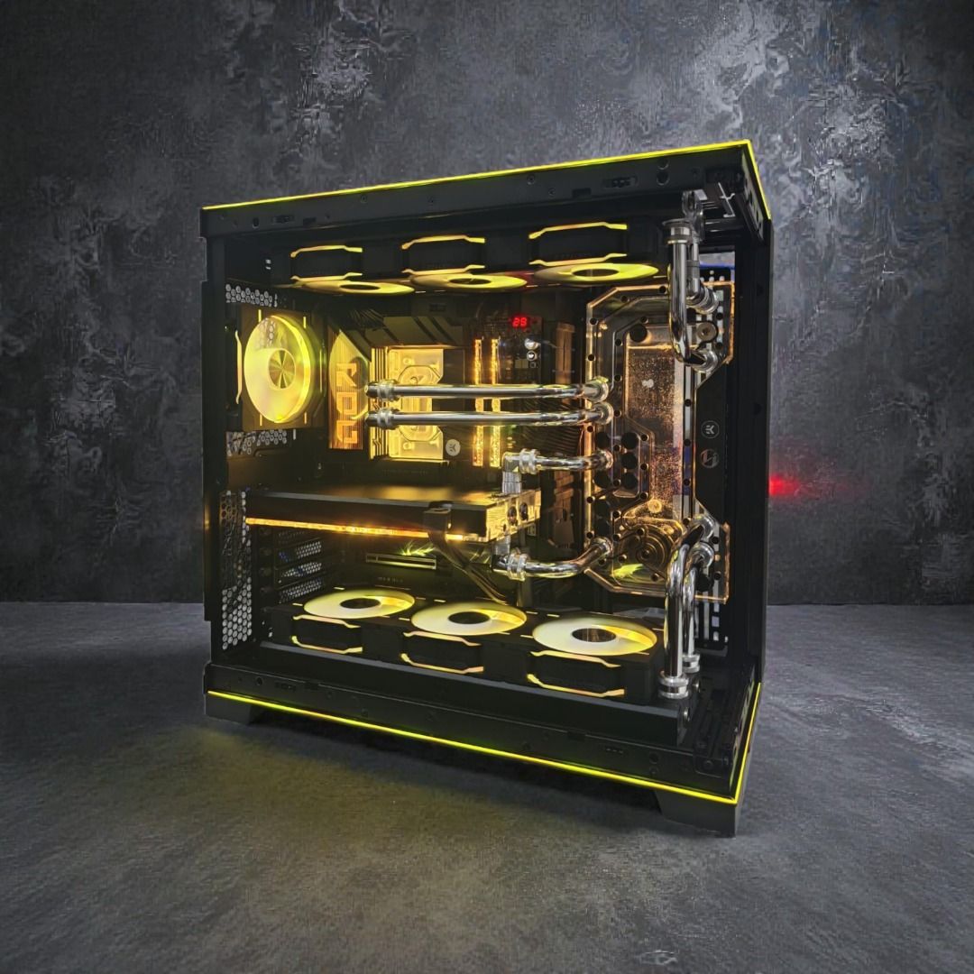 🌟Full ROG Strix Custom Open loop copper tube Ryzen 7 9800X3D ROG Strix ...