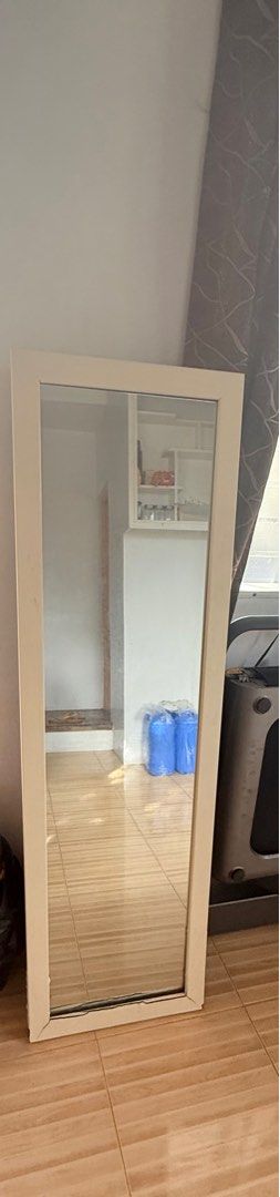 Full sized White Framed Mirror (Category: Mirrors) located in Manila. Submitted by yeti_it (Listing ID 1415121946, Image 2). Description: Full size body mirror Issue posted Tagaytay-Silang area.