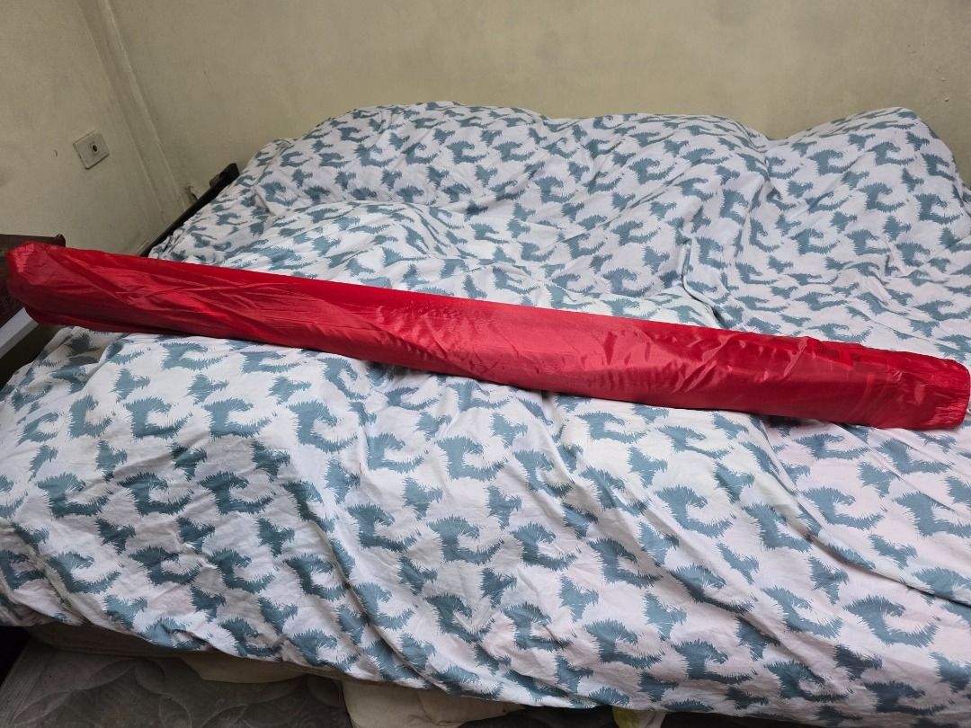 Homestar 45" Heavy Duty Umbrella (Category: Outdoor Furniture) located in Quezon City. Submitted by ellen72774 (Listing ID 1415042427, Image 1). Description: - Homestar 45" Heavy Duty umbrella - Sturdy white pole - Eye-catching blue and orange design - Includes a red carrying case - Ready for immediate use.