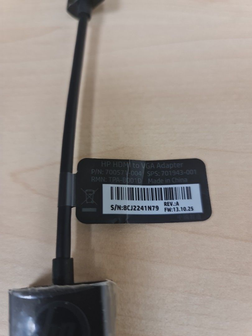 HP HDMI to VGA Adapter405990711294044161