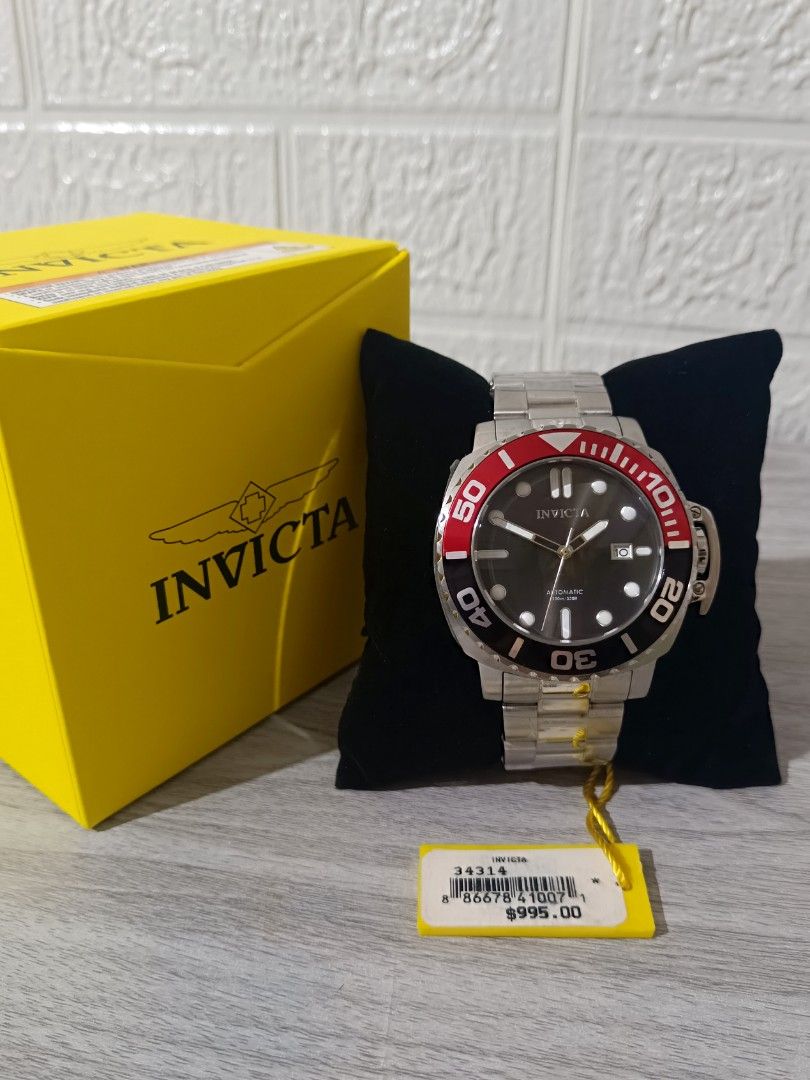 Invicta 34314 Pro Diver Automatic Watch (Category: Men's Watches) located in Mandaluyong City. Submitted by sheila_snapshoppe (Listing ID 1415115835, Image 1). Description: ‼️SUPER SALE‼️ 🤍Invicta 34314 Pro Diver Automatic Watch 💞 black & red bezel, stainless steel 💞 size: 48mm.