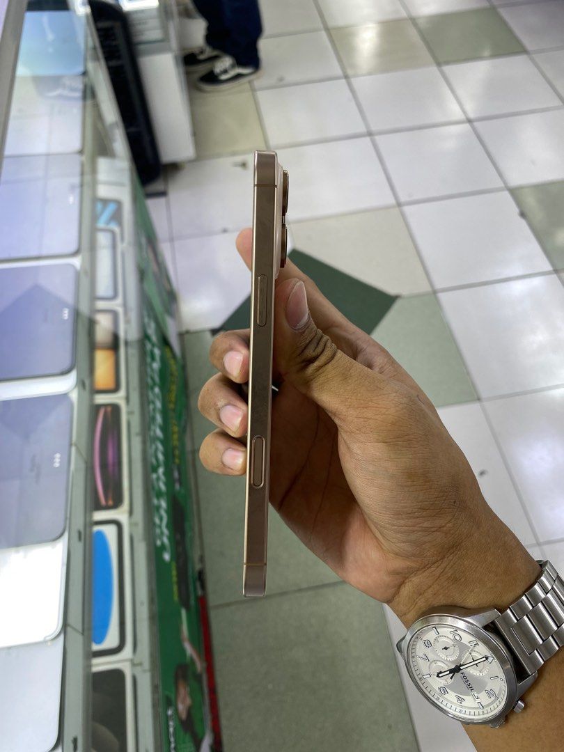 iPhone 16 Pro Max 512GB GLOBE LOCK NTC Good as new Slightly Use (Category: iPhone 16 Series) located in Manila. Submitted by benshop. (Listing ID 1415121676, Image 3). Description: FOR SALE | TRADE/SWAP BenShop Price :55,000 php ▫️On hand: iPhone 16 Pro Max ▫️512GB ▫️Openline/Factory unlocked ▫️Dessert ▫️100% Batt health ▫️Ntc Local Variant INCLUSIONS & FREEBIES: *CHARGER SET *CLEAR CASE *TEMPERED GLASS MODE OF TRANSACTION: ▫️ STORE PICK UP (Pref