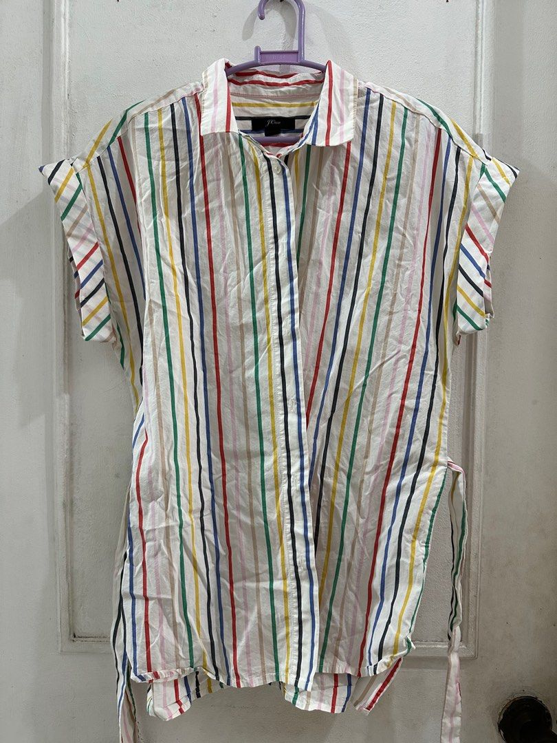 j.crew Button-Front Tie-Waist Top (Category: Blouses) located in Quezon City. Submitted by shop.theclutter (Listing ID 1415095124, Image 2). Description: .