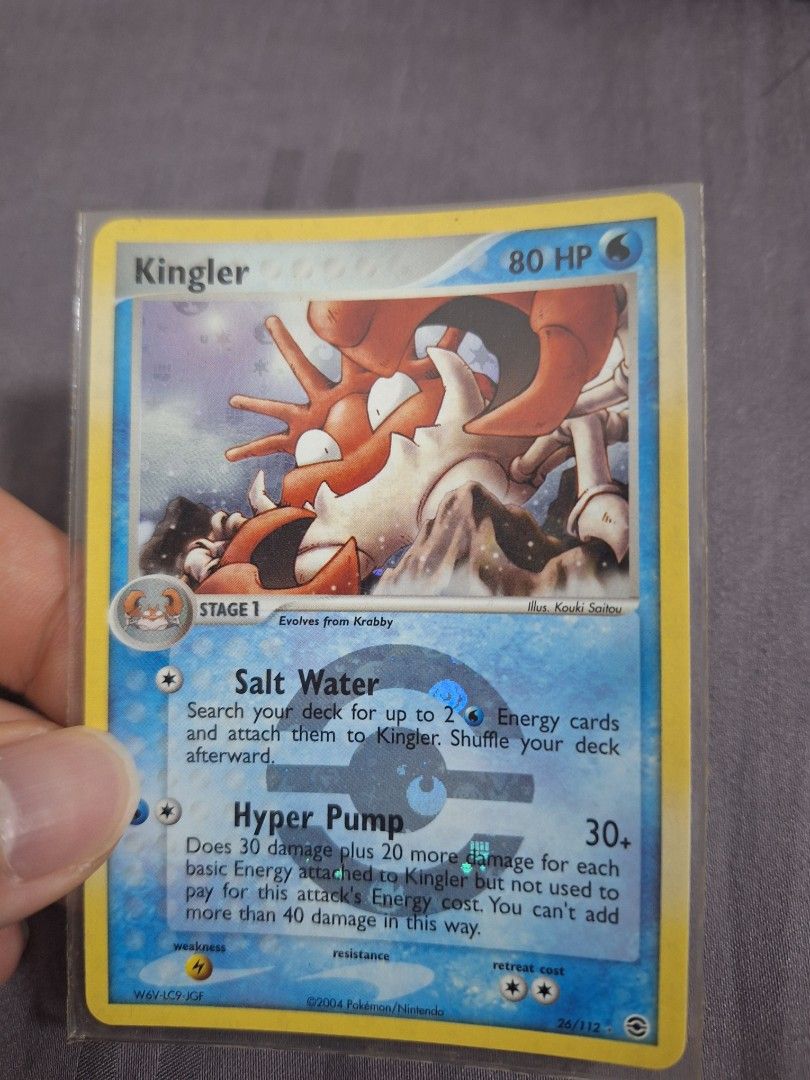 Kingler Pokemon Card, Hobbies & Toys, Toys & Games on Carousell