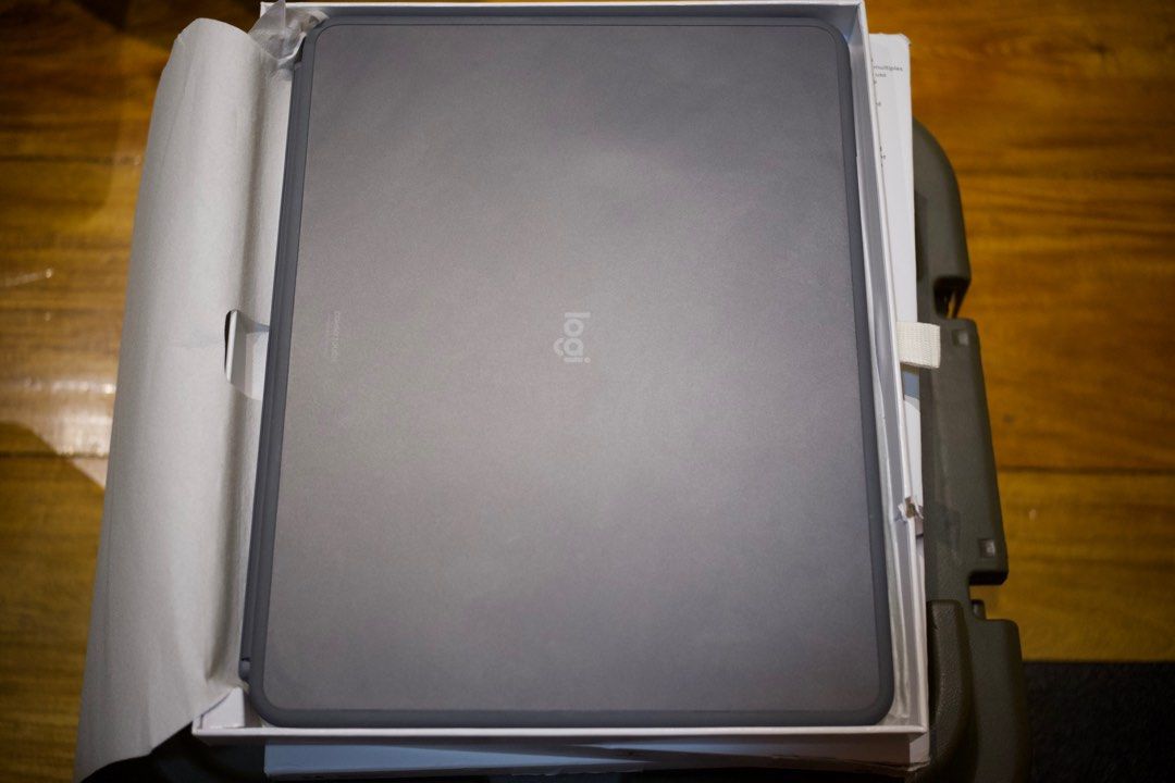 Logitech Combo Touch for iPad Air 13-inch (M2) (Category: Cases & Sleeves) located in Angeles City. Submitted by lvb_2008 (Listing ID 1415219594, Image 2). Description: - Logitech Combo Touch for iPad Air 13-inch (M2) original - barely used (almost brandnew) - no defects - works perfectly - Keyboard case with multi-touch trackpad - Adjustable backlit keys - Multiple use modes: typing, sketching, reading, viewing - Detachable keyboard - Adjustable