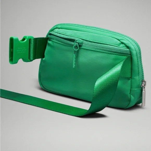 Lululemon Everywhere Belt Bag - Green (Category: Cross-body Bags) located in Paranaque City. Submitted by trishago (Listing ID 1415145920, Image 3). Description: Used once super bnew condition - Lululemon Everywhere Belt Bag - green color - Zippered main compartment - Adjustable strap for a custom fit - Small interior pocket for organization - Features the iconic Lululemon logo - Perfect for carrying your essentials.