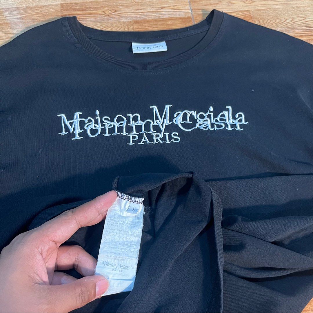 Maison Margiela x Tommy Cash (Category: Luxury Apparel) located in Iligan City. Submitted by 286157326839951571e88363b2970b (Listing ID 1415060202, Image 3). Description: 23 x 29.5 L on tag printine condi 9.5/10 color rate.
