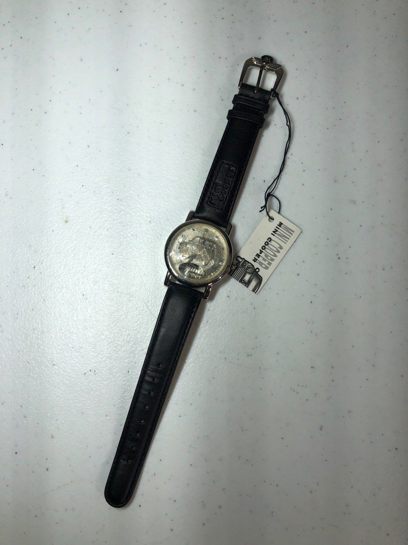 Mini Cooper Limited Edition Watch (Category: Men's Watches) located in Manila. Submitted by all.dressed.up (Listing ID 1415050883, Image 1). Description: Limited Edition Mini Cooper Watch Brand new Black genuine leather strap Silver-toned face with Mini Cooper car design Stainless steel back Water-resistant Serial Number: 0853/5000 Strap marked "Genuine Leather" and "Mini Cooper" As is, no box inclusion 5,000.