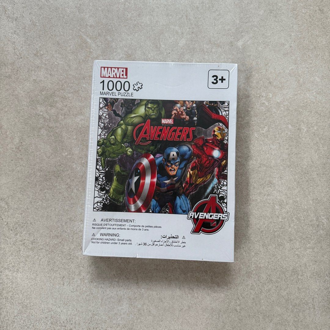 Miniso Marvel Avengers 1000-piece jigsaw puzzle (Category: Board Games & Puzzles) located in Muntinlupa City. Submitted by mrsalifestyle (Listing ID 1415222631, Image 1). Description: .