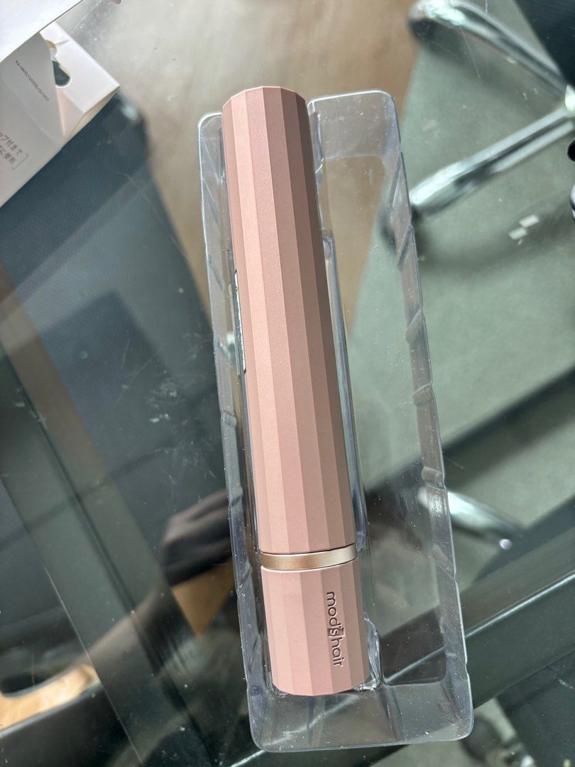 Mooshall Mobile Hair Iron (Category: Hair) located in Pasig City. Submitted by charis_g (Listing ID 1415137048, Image 2). Description: - Bought in Japan airport Mooshall mobile hair iron - Stylish rose gold color - Compact and portable design - Includes USB Type C charging cable - Perfect for on-the-go styling - Brand new in original packaging. Just tested the product..