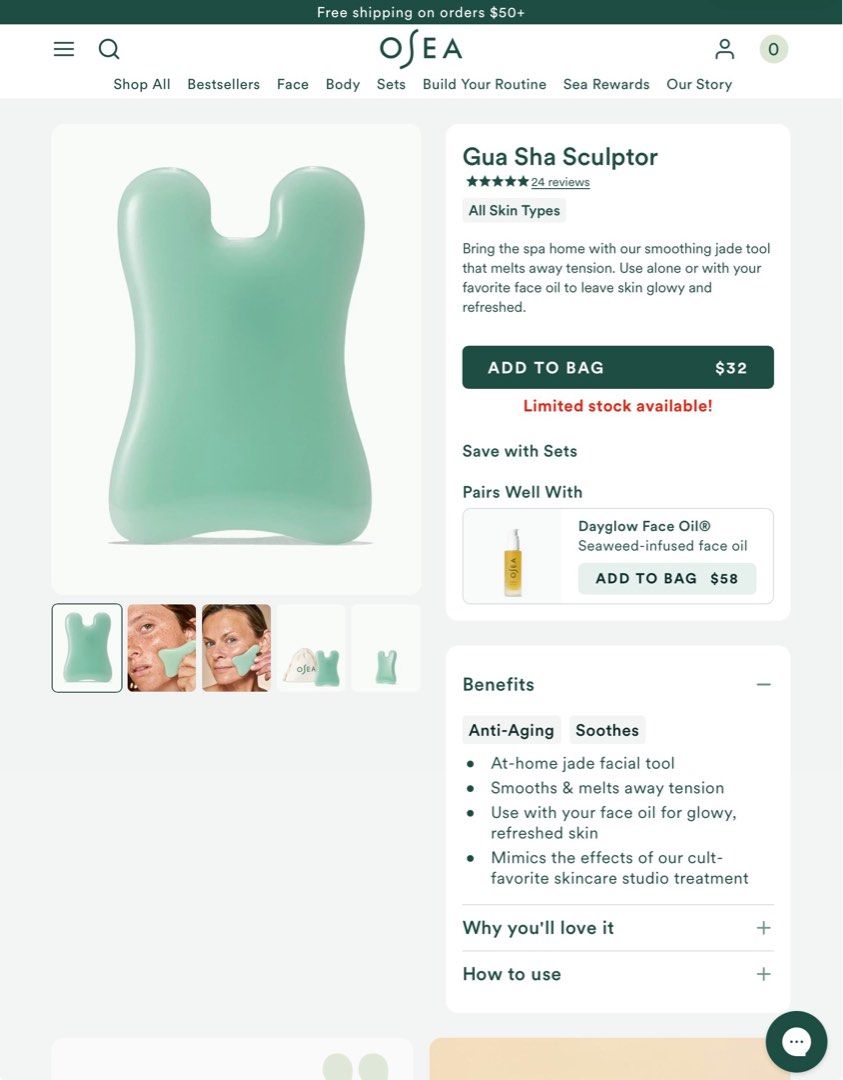 Osea Jade Gua Sha (Category: Face Care) located in Quezon City. Submitted by lightly_loved (Listing ID 1415170836, Image 3). Description: ✨ Everything Must Go! ✨ All prices are already marked down and firm — lowballers will be ignored. ⏳ Strictly FIRST PAY, FIRST SERVE. No reservations. 📍 RFS: I have so much stuff I need to let go 💬 If you’re skeptical, feel free to check my reviews! 🛍️ Item Condition: • All items are brand new, unless stated 