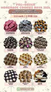 Pre-Order Raya Cookies - Various Flavors, Food & Drinks, Homemade Bakes ...