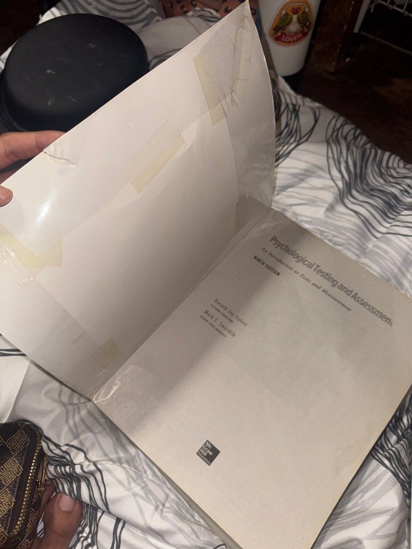 Psychological testing and assessment (9th edition) (Category: Textbooks) located in Manila. Submitted by janine____ (Listing ID 1415183583, Image 3). Description: sf to be shouldered by buyer.
