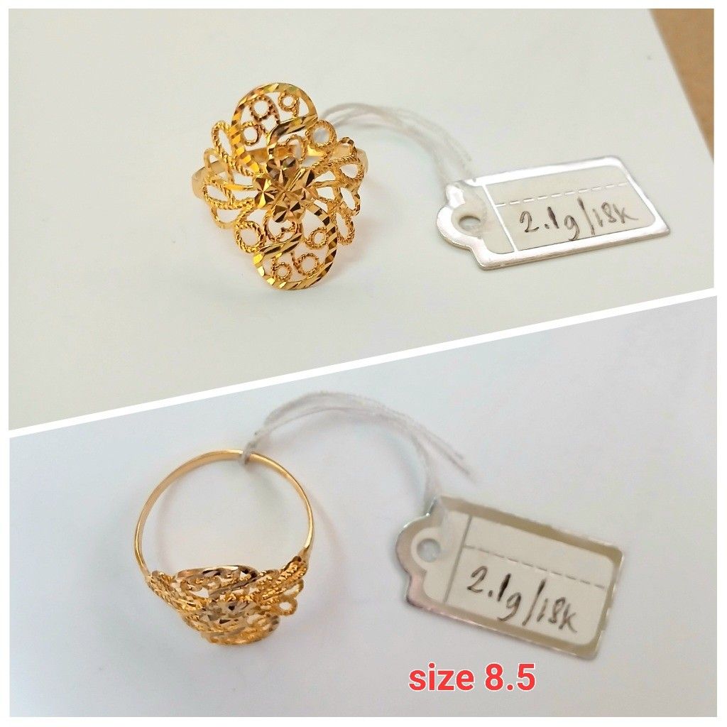 Ring 18k gold pawnable (Category: Luxury Accessories) located in Imus. Submitted by rlshop_ph (Listing ID 1415098725, Image 1). Description: ✅️💯% GOLD ✅💯% LEGIT SELLER ✅️💯% SAFE AND FAST TRANSACTION PLEASE READ BEFORE ORDERING NO CANCELLATION, NO BOGUS BUYER... karat: 18k color: yellow gold ✔️this is the actual photo of the item ✔️items are onhand and ready to ship ✔️Pawnable ✔️Real Gold ✔️Good Investment ✔️Brand New ✔️Sold per gram not per pi