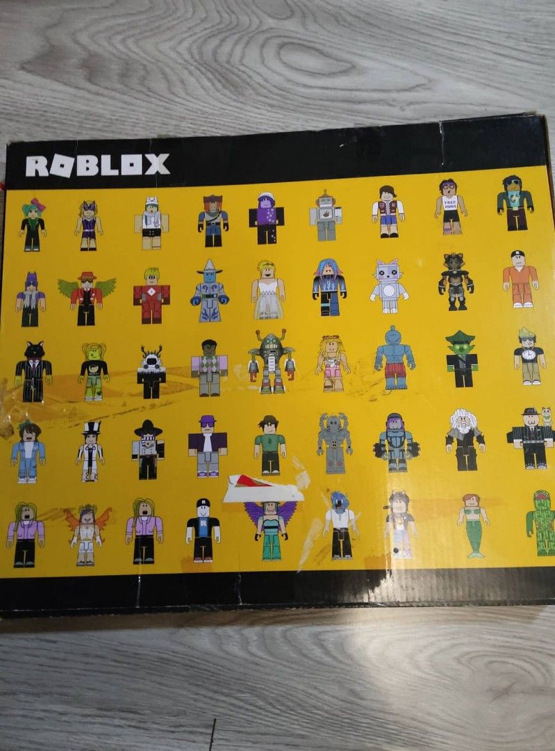 Roblox Action Figure Set - not original (Category: Figurines & Statues) located in Quezon City. Submitted by torricograces (Listing ID 1415170094, Image 2). Description: - Sealed Roblox action figure set. - Includes multiple characters. - Colorful box design. - Back of box displays a grid of characters. - Ideal for Roblox fans and collectors..