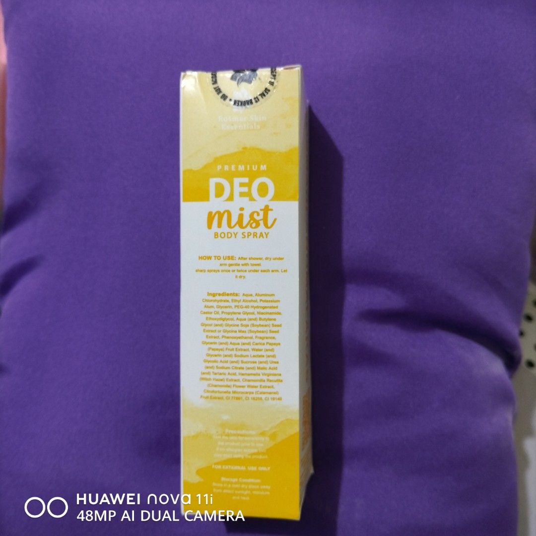 Rosmar deo mist spray (Category: Fragrance & Deodorants) located in Manila. Submitted by jinurumi (Listing ID 1415188125, Image 3). Description: .