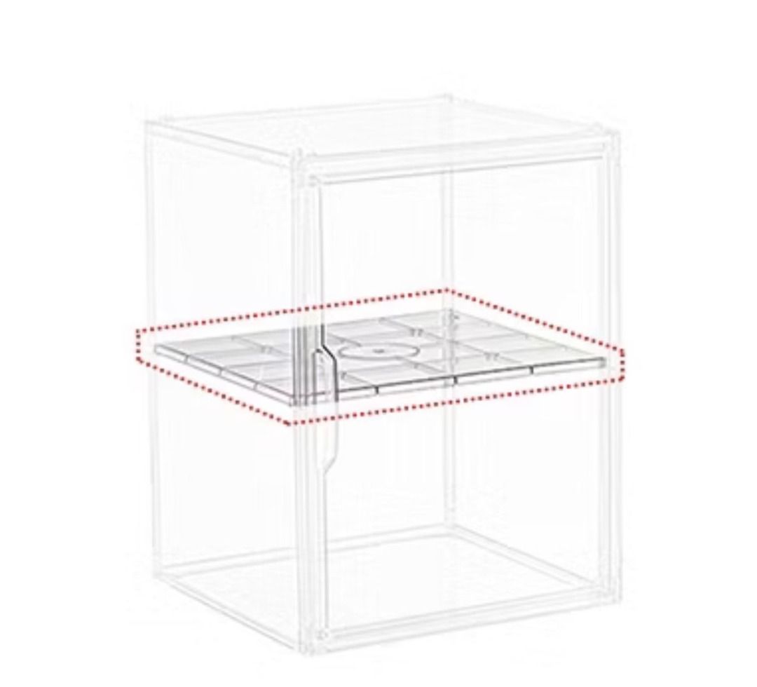 *SG Stock* 1 Box+1 Panel (30*25*40cm) Dust Proof Toy Storage Box Clear ...