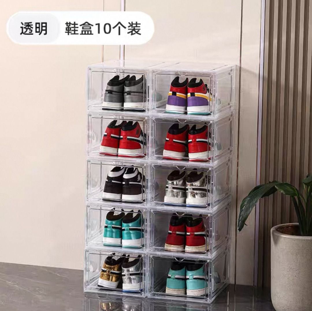 *SG Stock* Front Open White Transparent (10pcs) Dustproof/Stackable ...