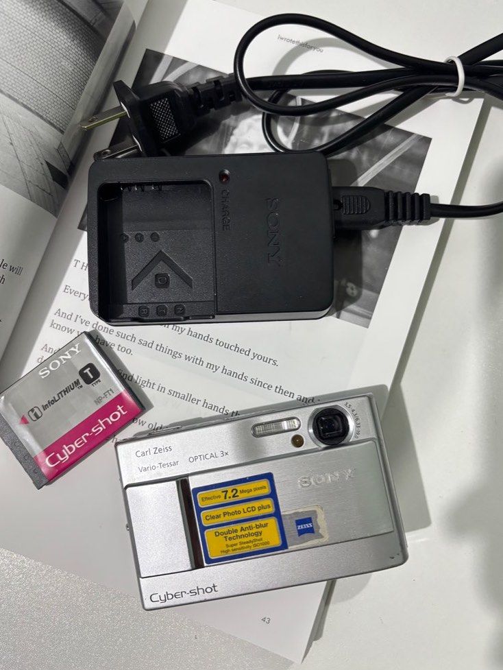 Sony Cybershot DSC-T10 (Category: Cameras) located in Pozorrubio. Submitted by staticerosei (Listing ID 1415194603, Image 1). Description: Sony Cyber-shot DSC-T10 (Compact Digital Camera) WORKING & TESTED A sleek and reliable digital camera, perfect for casual photography and collectors. Condition & Notes: • All buttons are working •Minor LCD burn (does not affect photo output) •Light cosmetic scratches on the body (please see photos) •Brief buzz