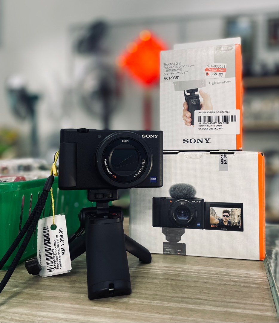 Sony ZV-1 Digital Camera with Accessories Combo, Photography, Cameras ...