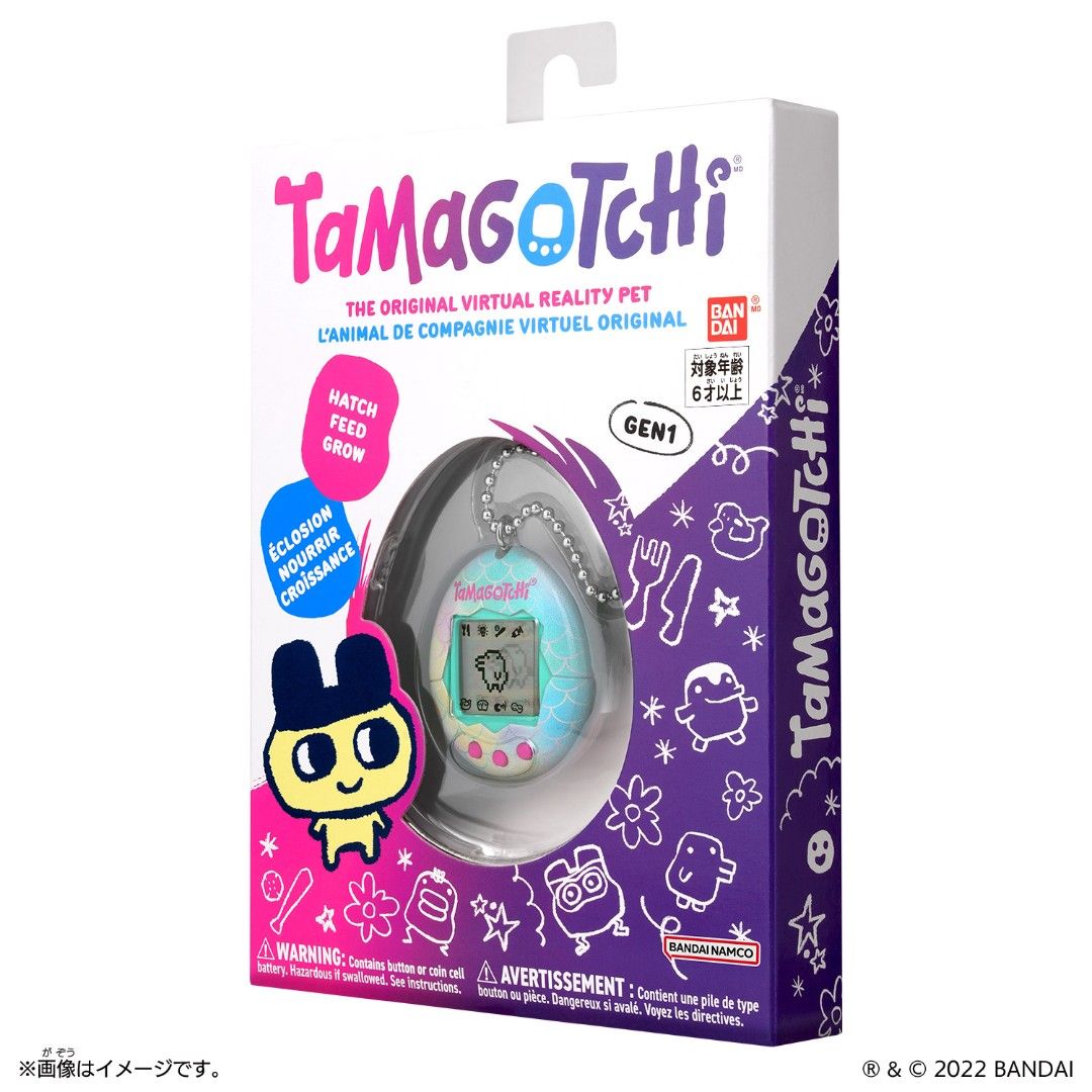Tamagotchi Gen1 Mermaid Virtual Pet - Brand New (Category: Interactive Toys) located in Singapore. Submitted by energion (Listing ID 1415159849, Image 2). Description: Brand new, unopened Tamagotchi Gen1 Mermaid. - Classic virtual pet. - Hatch, feed, and grow your digital pet! - Suitable for ages 8+. - Perfect gift for collectors or for a nostalgic trip..