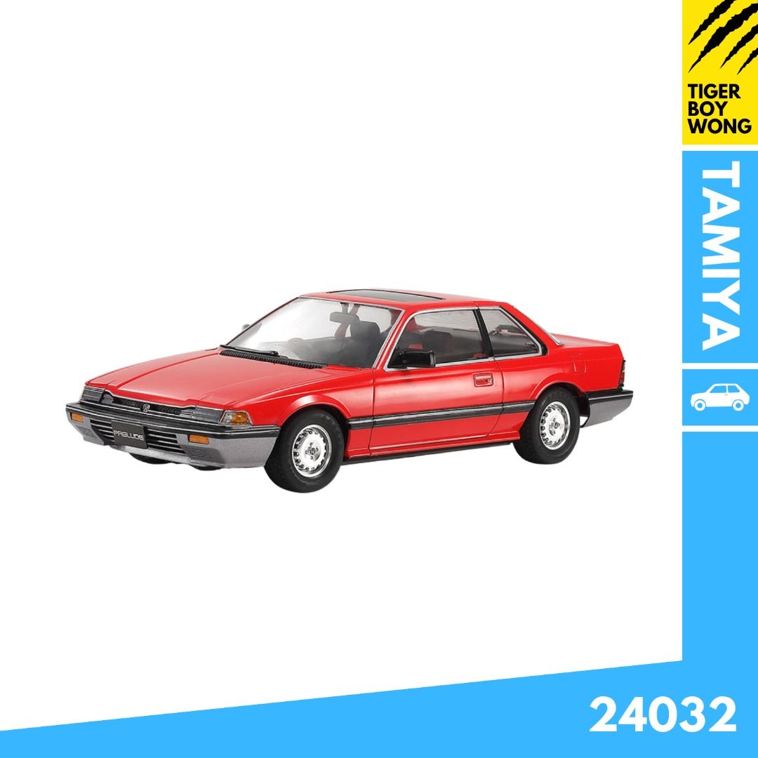 TAMIYA 24032 1:24 Honda Prelude XX - modelbouw, plastic modelbouwset, hobby, handwerk, lijmen, modelbouwset, model, plastic modelbouw