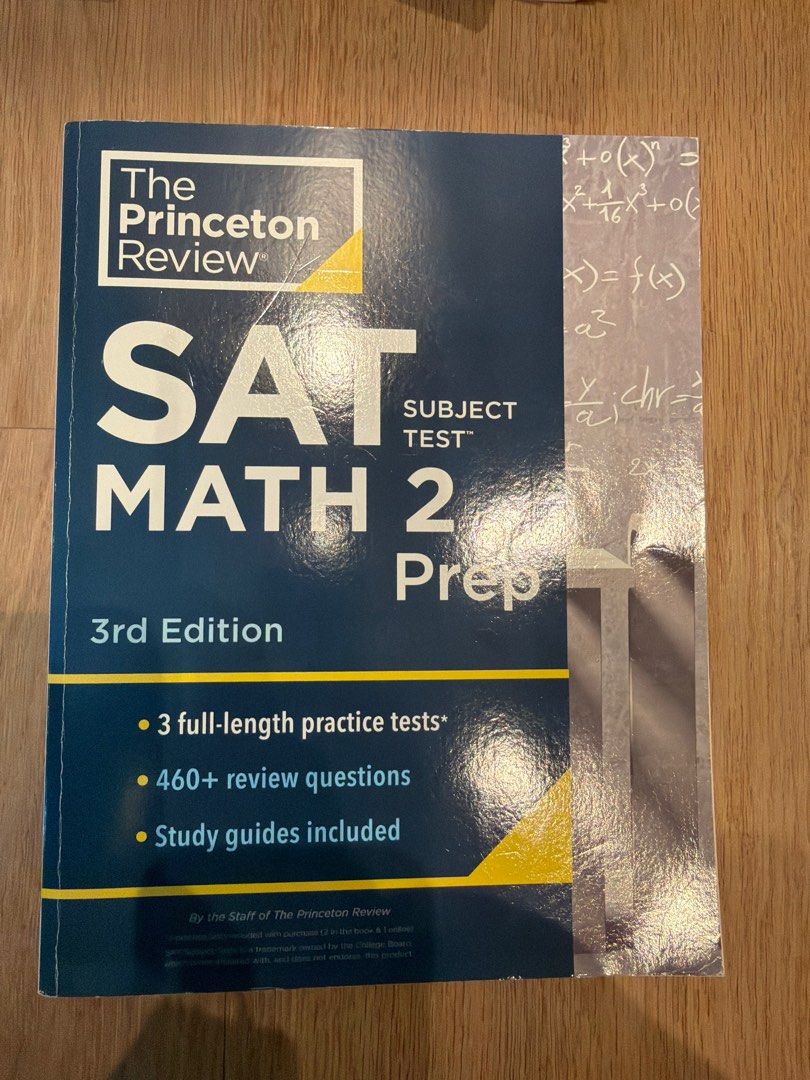 The Princeton Review SAT Math 2 Prep 3rd Edition, 興趣及遊戲, 書本 & 文具, 教科書 ...