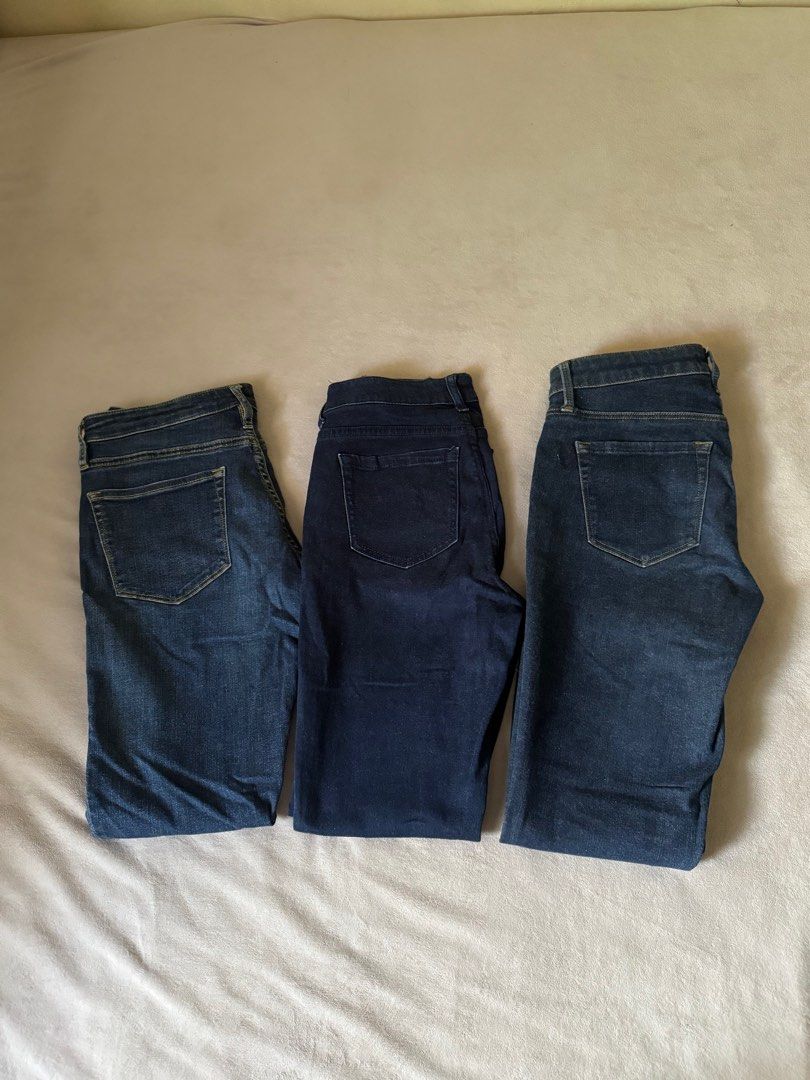 Uniqlo Muji Forever 21 Jeans Bundle (Category: Jeans) located in Las Pinas. Submitted by bloomwithjoyph (Listing ID 1415071898, Image 1). Description: Uniqlo Muji Forever 21 Jeans Bundle Skinny 26-28 women Like new no flaws Bought in Japa.