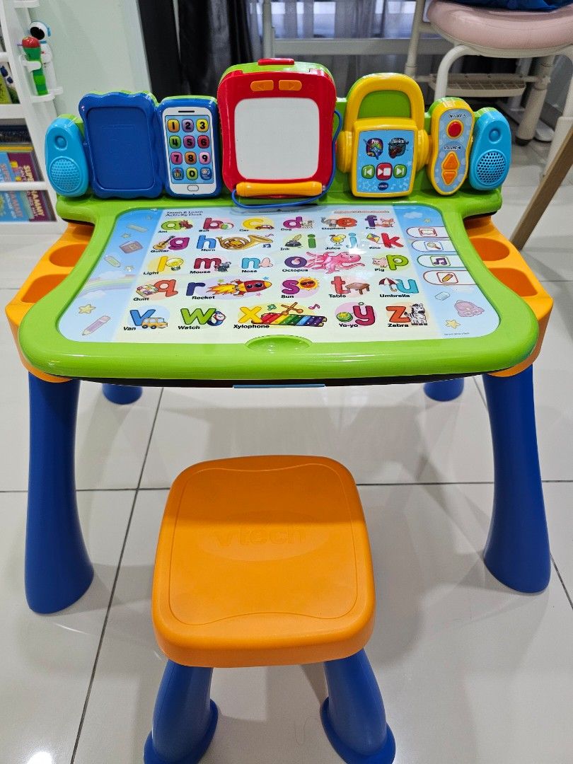 Vtech Interactive Table VTech 3-in-1 Activity Table, Babies & Kids, Infant Playtime on Carousell