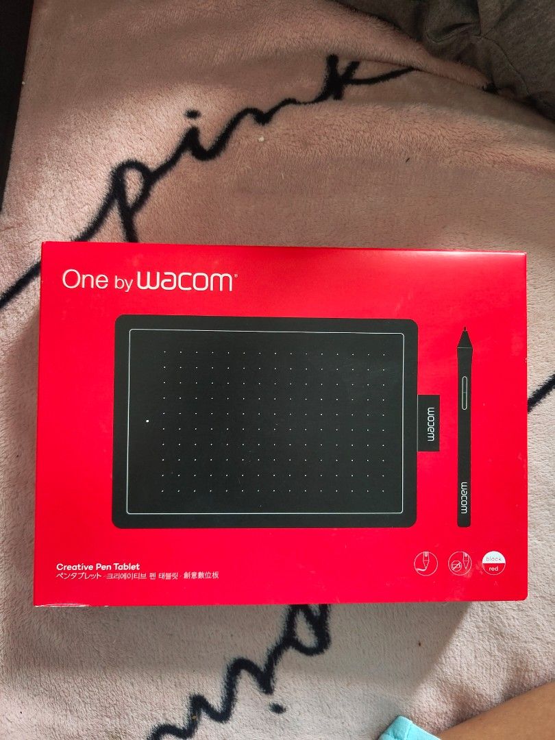 Wacom One by Wacom Creative Pen Tablet (Category: Other Accessories) located in Manila. Submitted by treatzieu (Listing ID 1415065175, Image 1). Description: SRP @ ₱3,490 Selling for ₱2,754 (Slightly negotiable) Sealed and Brand New - One by Wacom creative pen tablet. - Includes the tablet and pen. - Comes in the original red box. - Box features the Wacom logo and product information. - Perfect for digital drawing and creative work..