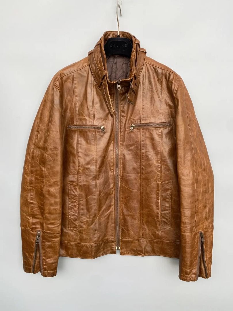 2000’s- Tornado Mart- Horsehide Cognac Leather Jacket (Category: Coats, Jackets and Outerwear) located in Baguio. Submitted by thecollector2600 (Listing ID 1415351805, Image 1). Description: Made of Horsehide materials In good condition No issues Size M pit to pit-20" length 25".