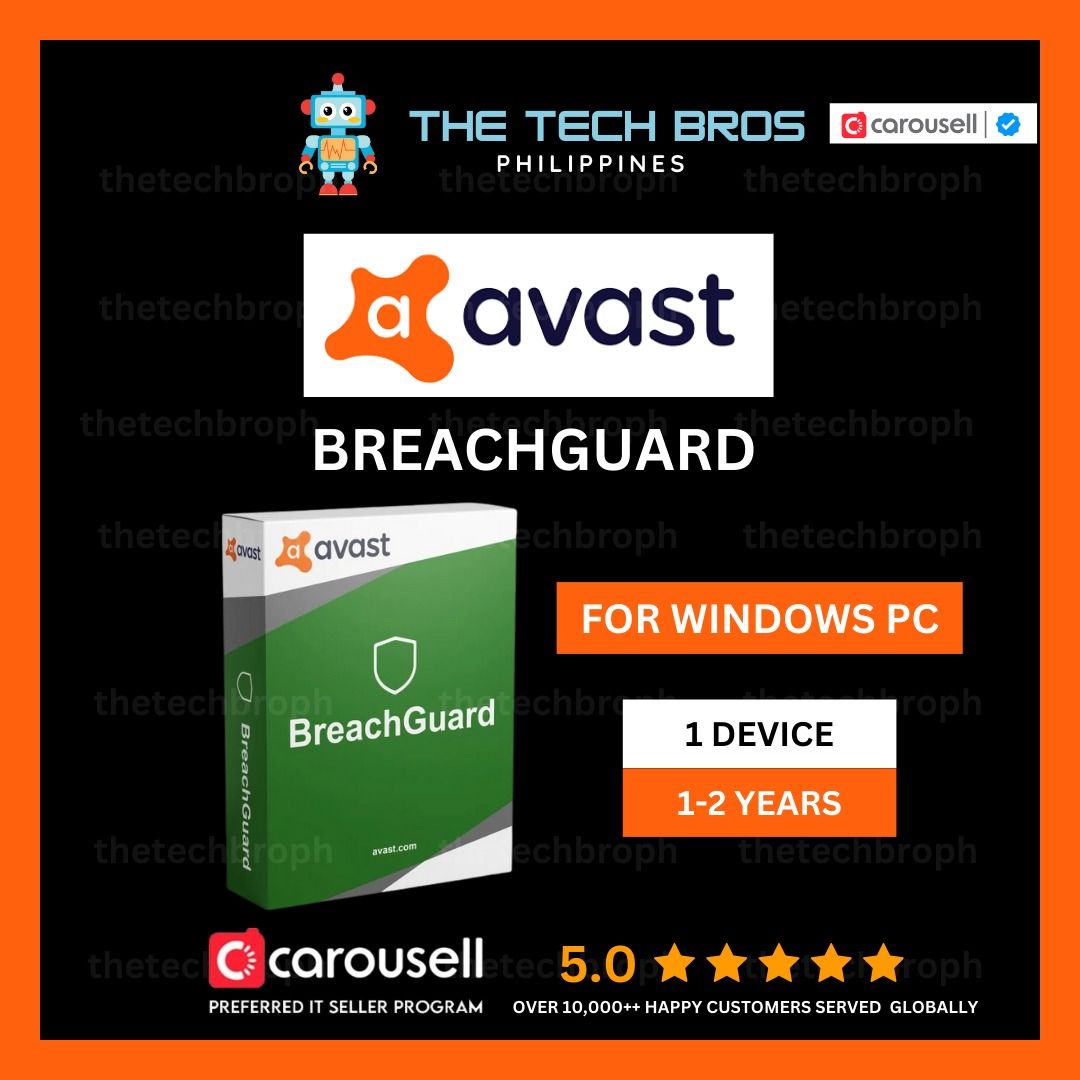 ⭐Avast BreachGuard - Official Code Redemption Gift Cards⭐️[Thetechbroph] (Category: Software) located in Manila. Submitted by thegamebroph (Listing ID 1415334091, Image 1). Description: 🔥 ABOUT AVAST BREACHGUARD 🔥 Avast BreachGuard is a privacy and identity protection tool designed to help users monitor their personal information and protect it from online data breaches, identity theft, and other security threats. It focuses primarily on detect