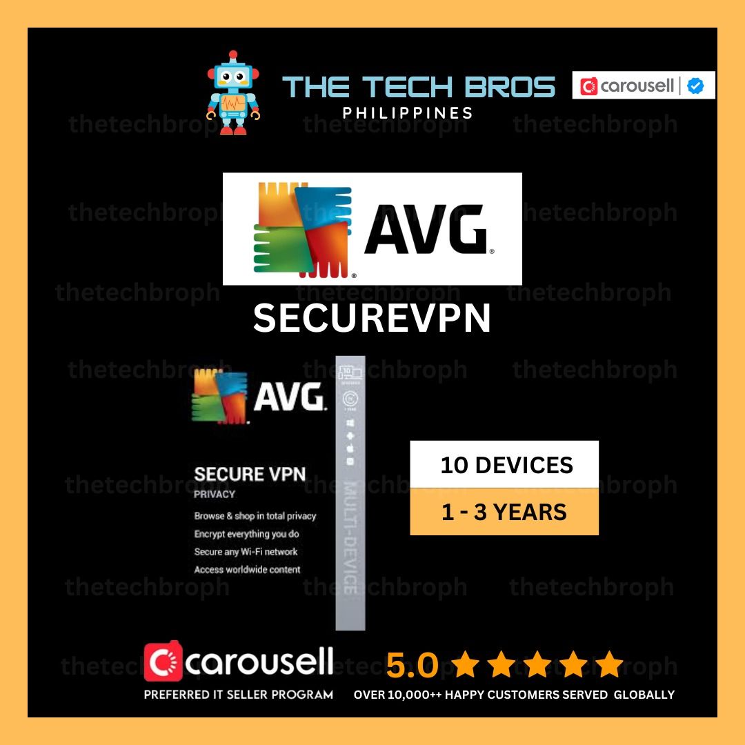 ⭐AVG Secure VPN - Official Code Redemption Gift Cards⭐️[Thetechbroph] (Category: Software) located in Manila. Submitted by thegamebroph (Listing ID 1415297992, Image 1). Description: 🔥 PRODUCT DESCRIPTION🔥 ✅ 100% Authentic Purchased from AVG itself! ✅ 100% No banned as it is Authentic and Original ✅ Activate on Own Account! ✅ Global Activation & Download from AVG Website ✅ Devices: PC, Android, Mac, IOS ✅ Not required to change any info, one-ti