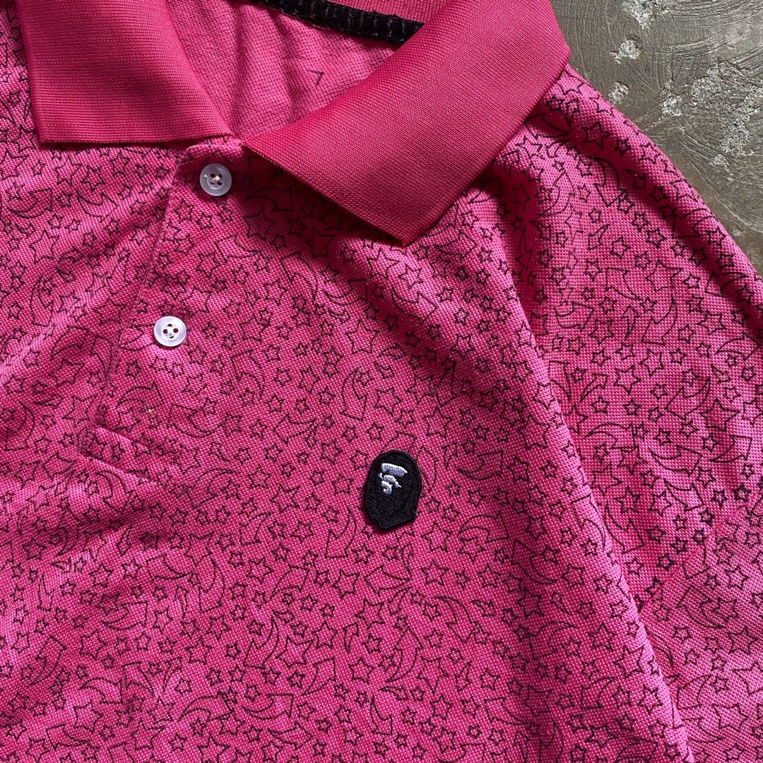 Bape By Abathing Ape One Point Aop Star Polo (Category: Tshirts & Polo Shirts ) located in Pasig City. Submitted by sound.racks (Listing ID 1415353530, Image 2). Description: Bape By Abathing Ape One Point Star Polo -Dimes:W22xL29 -Issue:None -Color rate:9/10 499 +Shipping fee.