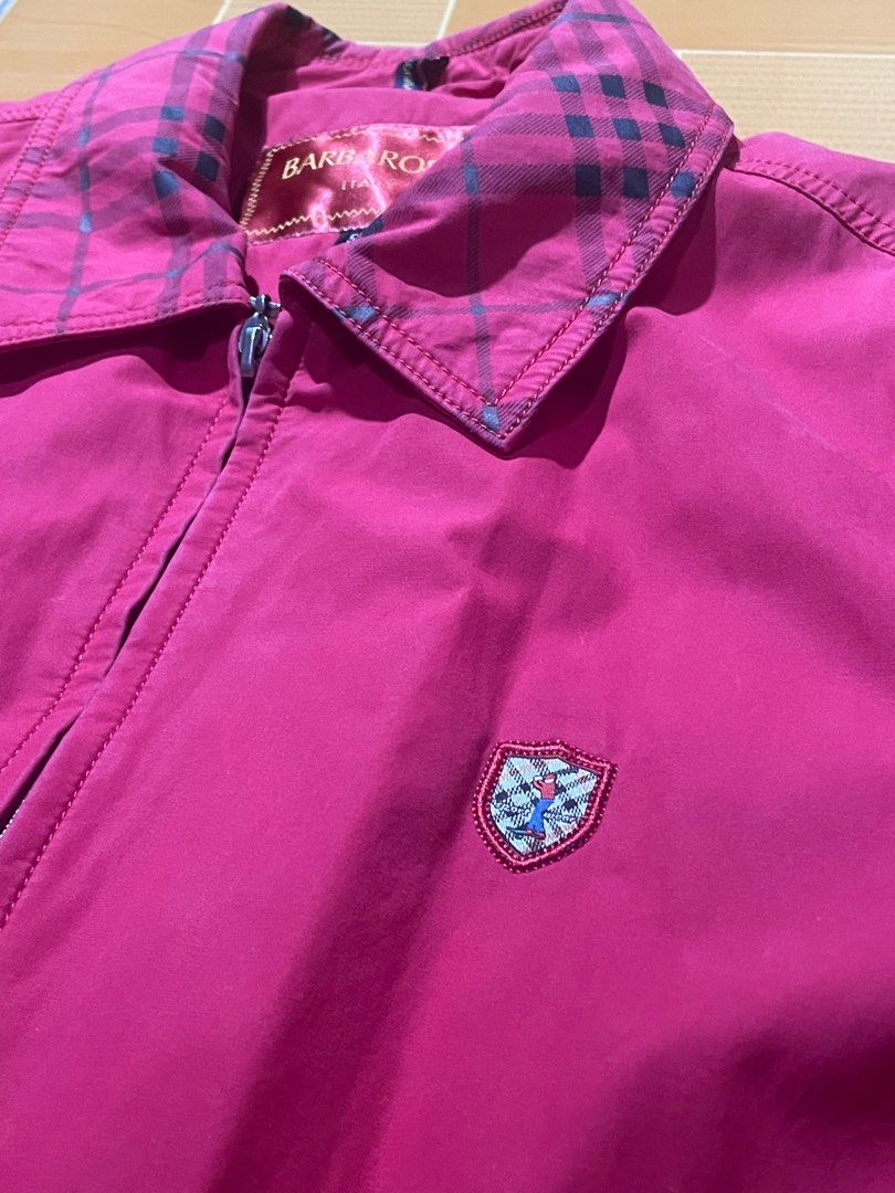 Barbarossa Harrington Jacket - Size 50 (Category: Coats, Jackets and Outerwear) located in Makati City. Submitted by berto01 (Listing ID 1415414138, Image 3). Description: - Red Barbarossa jacket - Size 50 - Plaid collar - Small chest emblem - Zipper closure - Two front pockets - Unique interior lining BEST FIT LARGE TO XL GREAT ALTERNATIVE FOR RL HARRINTON JACKET‼️.