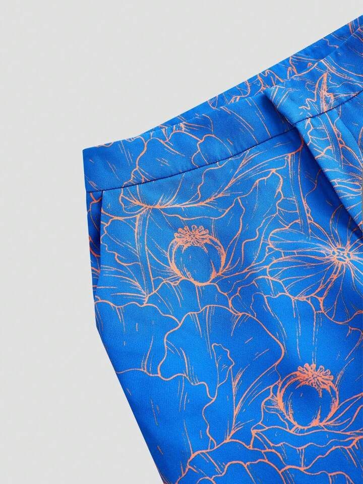 Blue Boho Floral Wide Legged Pants for Summer (Category: Other Bottoms) located in Manila. Submitted by clarv (Listing ID 1415357850, Image 3). Description: Thick and pretty Size on tag: Small (swipe to see size guide) Brand new- never used .