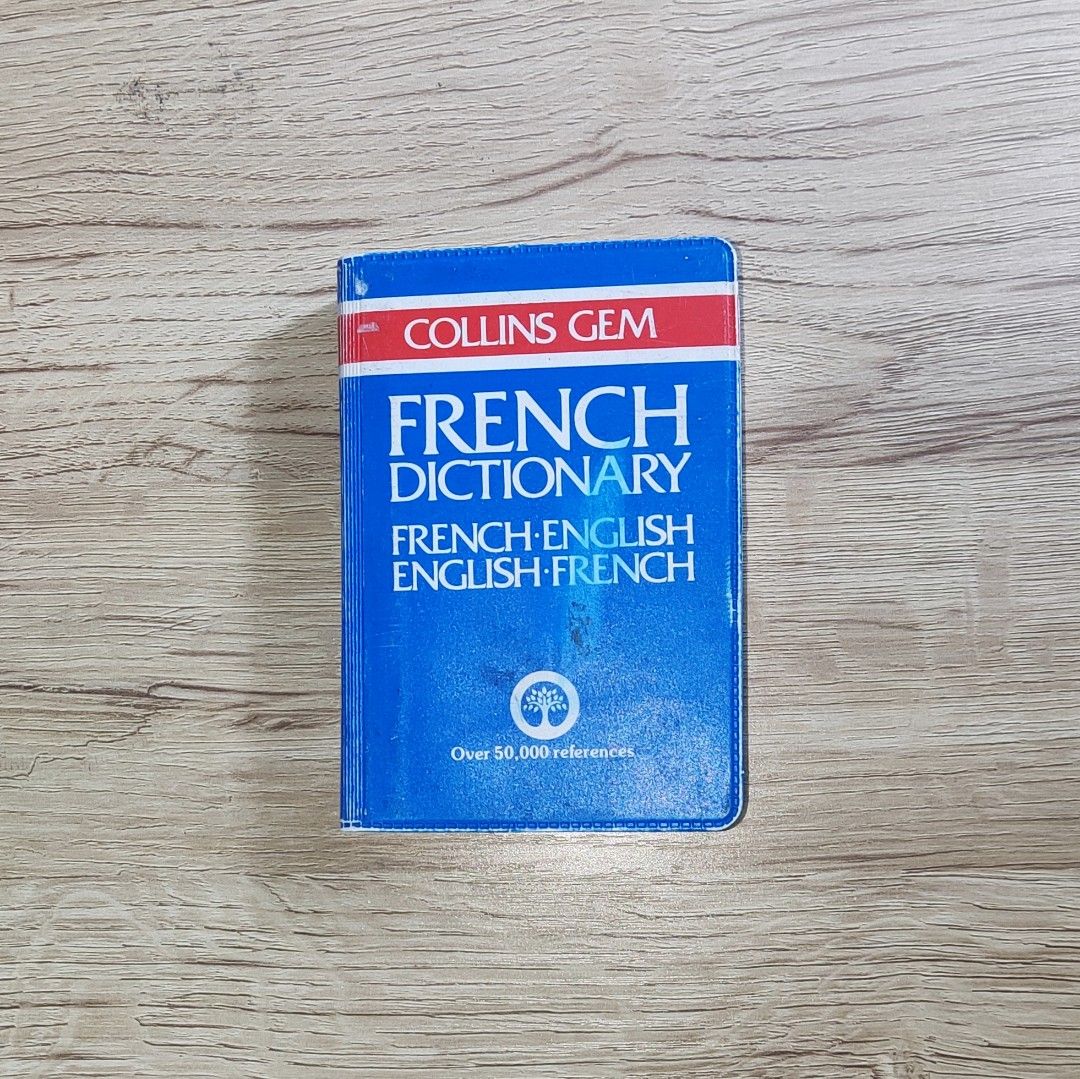 Collins Gem French Dictionary (Category: Textbooks) located in Caloocan City. Submitted by animobooks (Listing ID 1415240052, Image 1). Description: Collins Gem French Dictionary, featuring French-English and English-French translations. It includes over 50,000 references and pronunciations. The dictionary is compact and portable, ideal for language learners or travelers. * Mini Size (Pocket book) * AUTHENTIC BOOK - This is a preloved book. Pleas