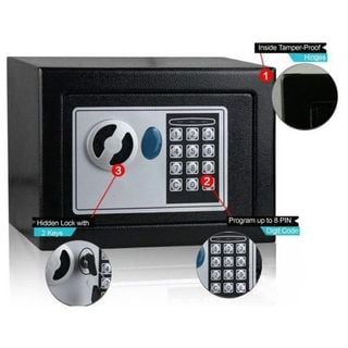 SereneLife Electronic Safe Box Heavy Duty 12.2’’ X 7.8’’ Lockbox Digital Keypad Code