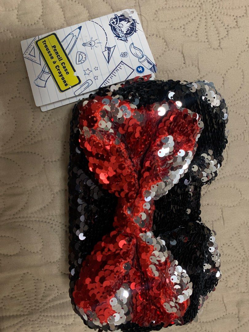 Disney minnie mouse Sequin Pencil Case with Bow (Category: Purses & Pouches) located in Caloocan City. Submitted by 0496junque (Listing ID 1415381047, Image 1). Description: .