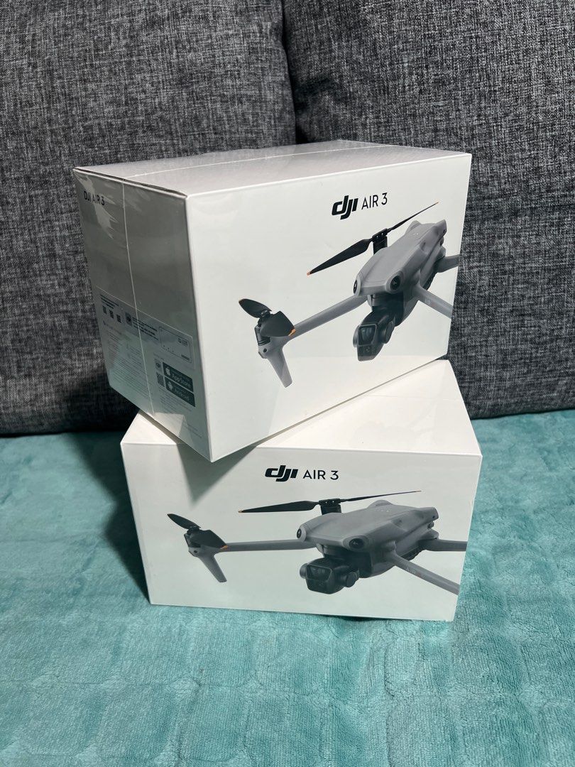 DJI Air 3 Drone (Category: Drones) located in Quezon City. Submitted by amenix (Listing ID 1415411701, Image 1). Description: DJI Air 3 Drone - Brand new, sealed - Grey color scheme.